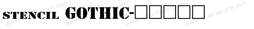 stencil GOTHIC字体转换